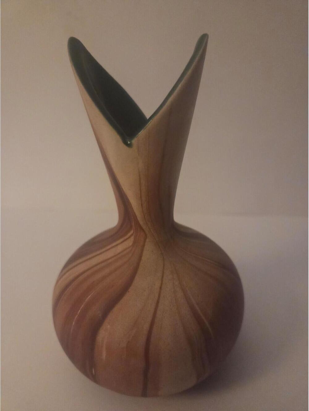 Rare Rocky Mountain Wood Grain Sawdust Pottery Vintage Vase